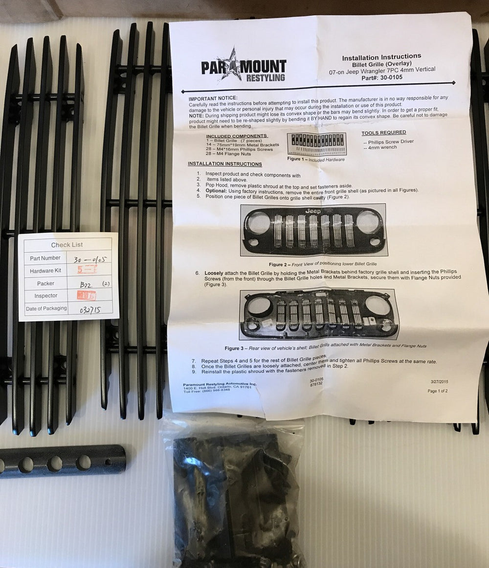 ALUMINUM BILLET GRILL 4MM