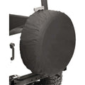 ~(2 lbs. 12X11X4)~ Tire Cover; 28 in x 8 in Black Denim 28 in x 8 in