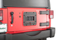 Fishbone Offroad 07-18 Jeep Wrangler JK Aluminum Tailgate Plate - Black Textured Powercoat