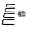 Superlift U-Bolt 4 Pack 9/16x2-1/2x7 Square w/ Hardware