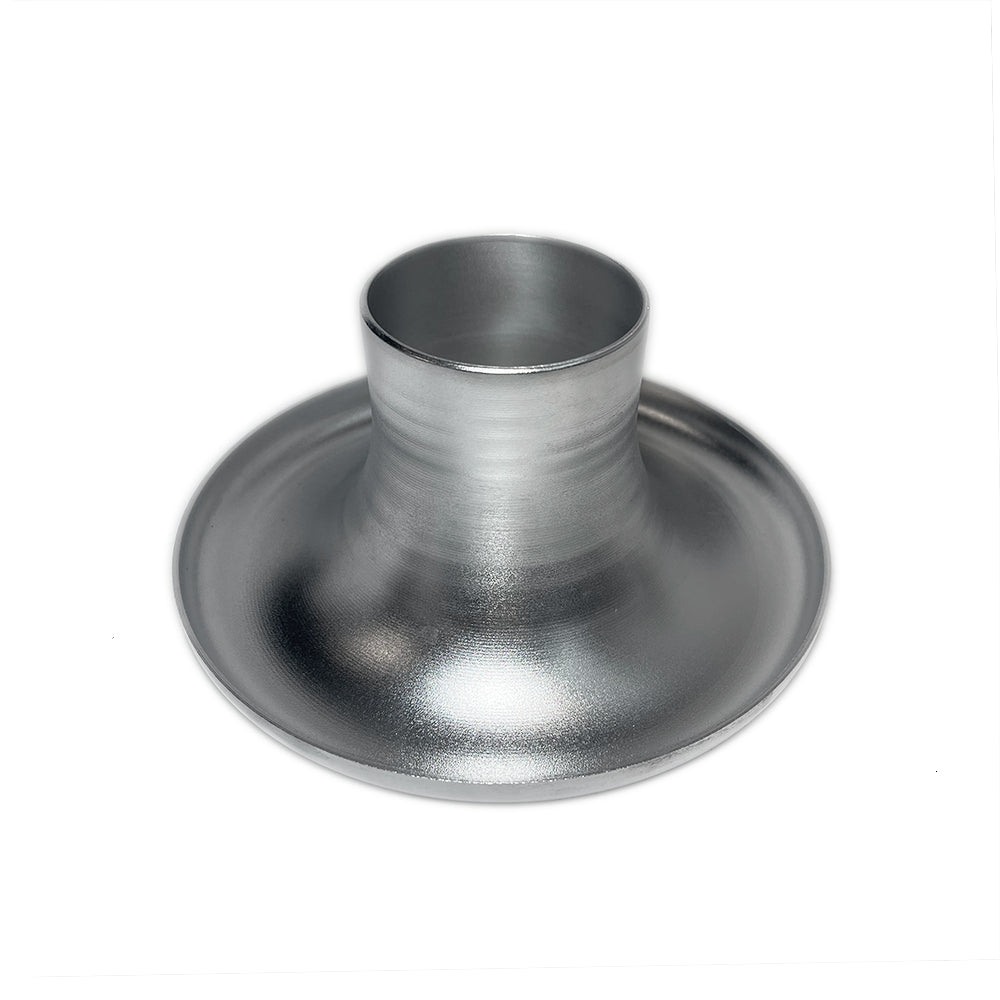 Ticon 2.5in Aluminum Velocity Stack 2mm/.079in - Short (6.5in OD / 2.5in Tube / 3in OAL)