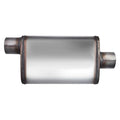 4.00INX9.00INX14.00IN OFFSET/CENTER FLOW II SS MUFFLER 3.00IN ID / 3.00IN OD