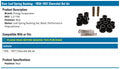 Energy Suspension 55-57 Chevy Bel Air Black Rear Leaf Spring Bushing Set