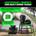 Rhino USA Portable Camping Table And Stool (Green)