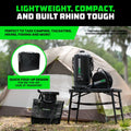 Rhino USA Portable Camping Table And Stool (Black)