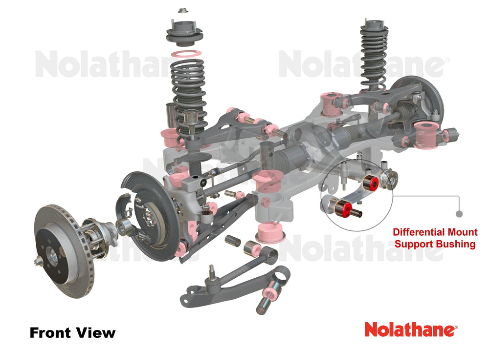 Diff mount - Rear 1 Bushing 1 Tube 3 Washers Install Guide Grease