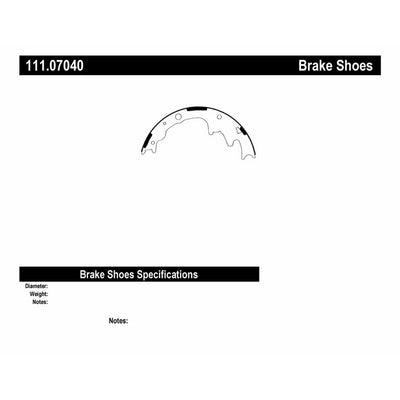 CENTRIC BRAKE SHOES