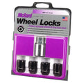 McGard Wheel Lock Nut Set - 4pk. (Cone Seat) 1/2-20 / 3/4 & 13/16 Dual Hex / 1.28in. Length - Black