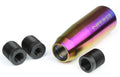 NRG Universal Short Shifter Knob - 3.5in. Length / Heavy Weight .85Lbs. - Multi Color/Neochrome