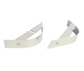 Kentrol 87-95 Jeep Wrangler YJ Rear Body Guard Pair - Polished Silver