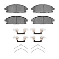 R1 96-04 Nissan Pathfinder Front Semi Met Brake Pads and Hardware Kit
