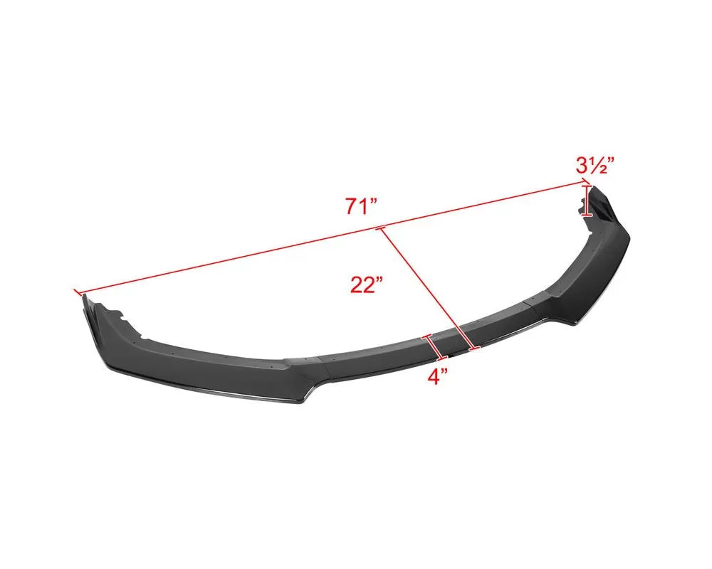 FRONT BUMPER LIP - GLOSSY BLACK
