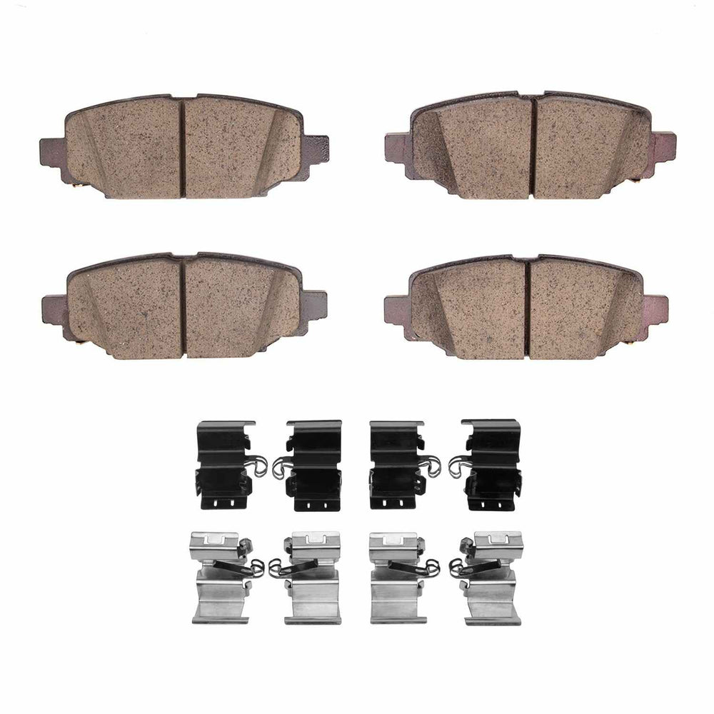 R1 18-25 Jeep Wrangler Rear Semi Met Brake Pads and Hardware Kit