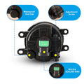 1215 TOYOTA TACOMA 1214 FOG LIGHTS(CLEAR)(WIRING KIT INCLUDED)