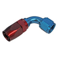 Fragola -10AN x 90 Degree Pro-Flow Hose End - Blue/Red