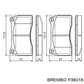 Brembo OE 98-03 Jaguar Vanden Plas/XJ8/XJR/00-06 XK8/XKR PRIME Low-Met Brake Pad - Front