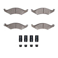 DFC 86-92 Ford Taurus (Excl SHO) Front 5000 Advanced Semi Metallic Brake Pads and Hardware Kit
