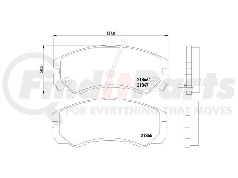 BRAKE PAD SET DISC BRAKE 8DB