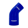 Mishimoto Silicone Reducer Coupler 90 Degree 3in to 3.25in - Blue