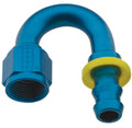 Fragola -8AN Push-Lite End 180 Degree - Blue