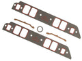Ultra-Seal Intake Manifold Gaskets .060 Inch Thickness Fits 1965-1990 Chevrolet 396-454 Big Block with Rectangle Raised Port Heads. No upper bolt holes. 1.85 x 2.55 Inch Mr Gasket