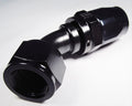 Fragola -8AN Fem x -6AN Hose 30 Degree Reducing Hose End - Black