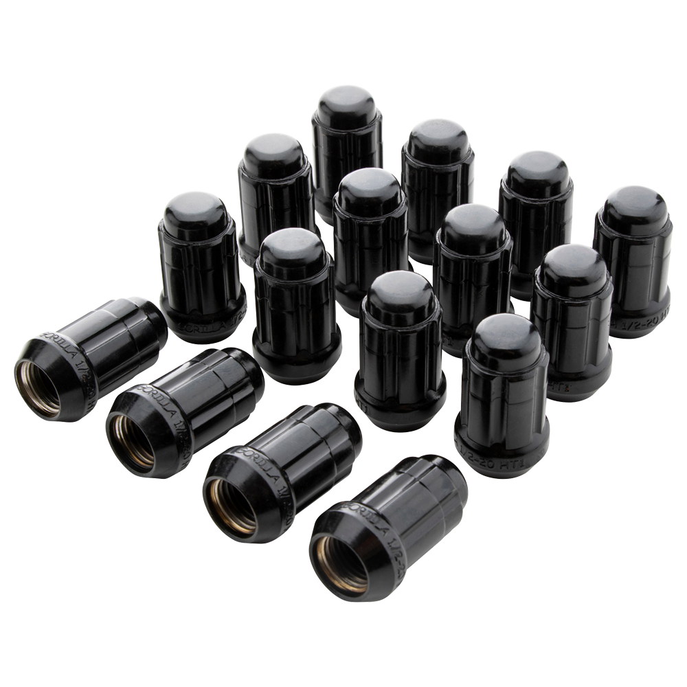 Gorilla 4LUG 12-1.25 SPLINE WIK W/VALVES BLK GOR