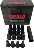 Gorilla 4LUG 12-1.25 SPLINE WIK W/VALVES BLK GOR