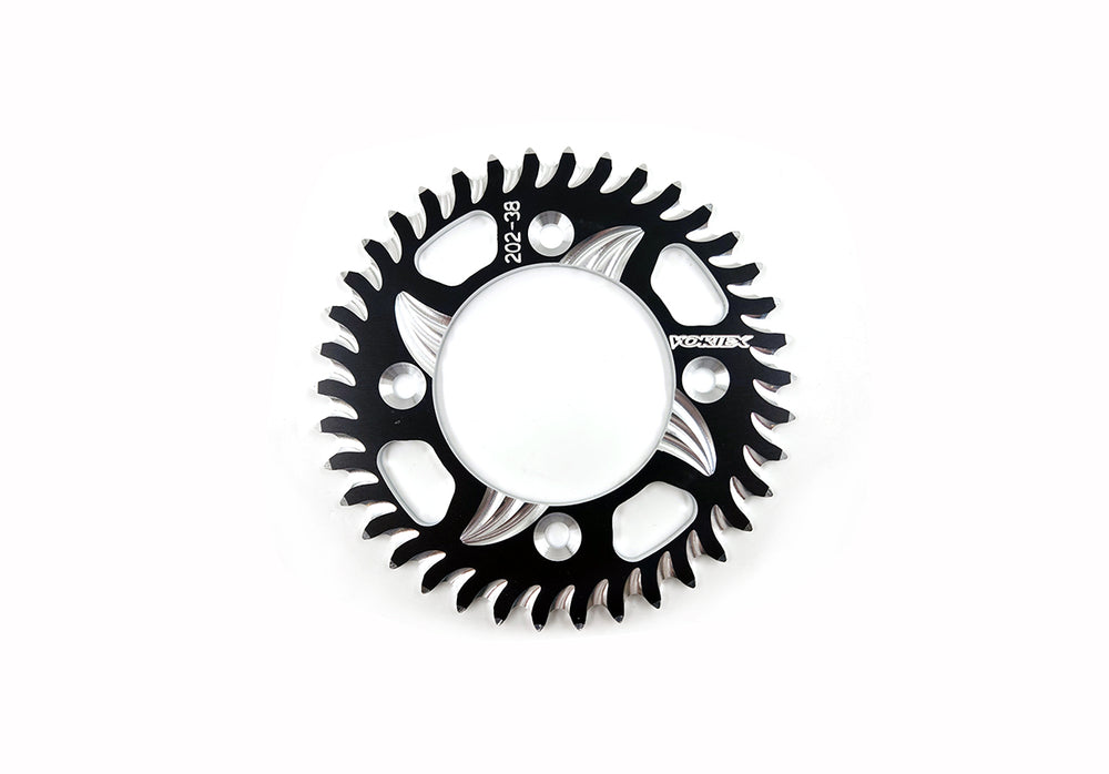 Vortex Racing Aluminum Rear Sprocket 420 38 Tooth- Silver