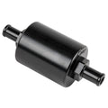 In Line Fuel Filter 3/8 in Barbed Black