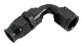 Aeromotive PTFE Hose End - AN-08 - 90 Deg - Black Anodized