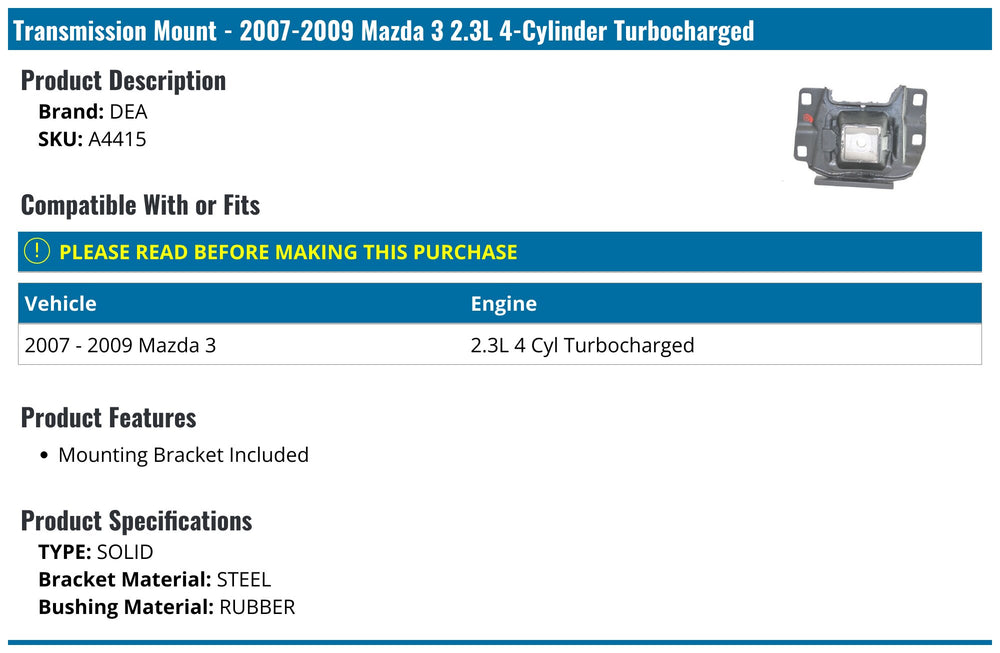 DEA PRODUCTS auto part