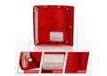ANZO 1978-1991 Chevy Blazer Taillight Red/Clear Lens w/o Chrome Trim Fleetside (OE Replacement)