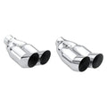 SLANTED DOUBLE WALL SS EXHAUST TIP 2.25IN ID/3.50IN OD X2
