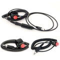 Rugged Radios Hole Mount Steering Wheel Push to Talk Cable (PTT) with Coil Cord for Intercoms