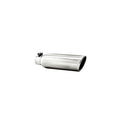 MBRP Universal Tip 3.5in OD 2.25in Inlet 12in L Angled Cut Rolled End Clampless No-Weld T304