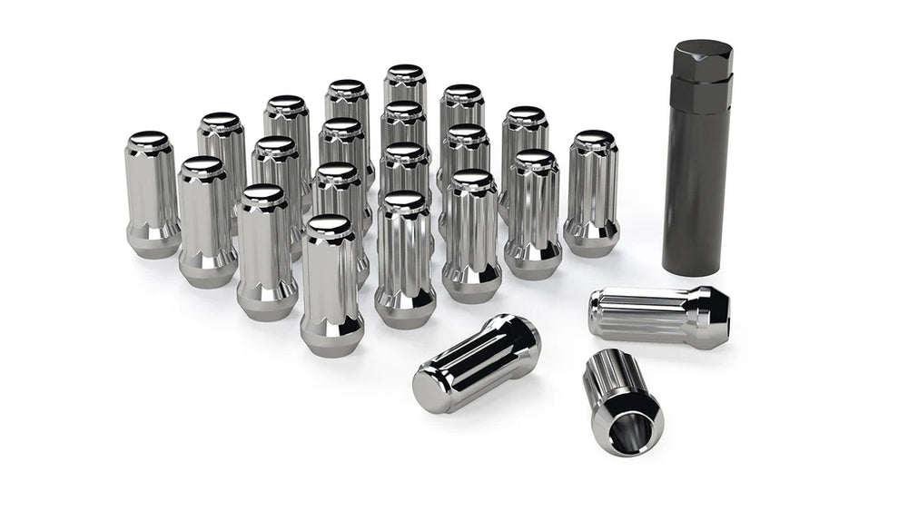SPLINE DRIVE LUG NUT KIT M141.5 CHROME 23 PCS