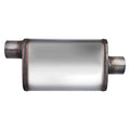 4.00INX9.00INX14.00IN OFFSET/CENTER FLOW II SS MUFFLER 2.50IN ID / 2.50IN OD