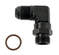 Fragola -10AN x 7/8 - 14 (10) 90 Degree Swivel - Black