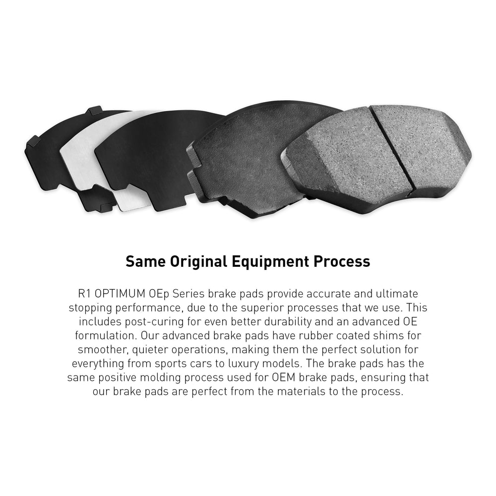 R1 1988-1995 Isuzu Pickup Rear R1 Optimum OE Pads & Hardware Kit