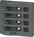 PANEL SWITCH H2O CB 4POS GRAY