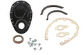 Timing Cover Kit Flat Black Small Block Chevy Fits 1955-1987 Chevrolet 262-400 Gen I Small Block Mr Gasket