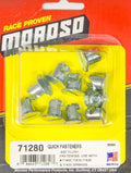 Moroso Quick Fastener - Flush Head - 7/16in x .400in - Steel - 10 Pack