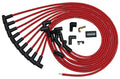 Moroso BBC Under The Heade 90 Deg Plug Boots HEI Ultra Spark Plug Wire Set - Red