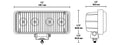 LED 5' X 2' RECTANGULAR FLOOD LIGHT