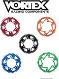 Vortex Racing Aluminum Rear Sprocket 520 45 Tooth- Silver