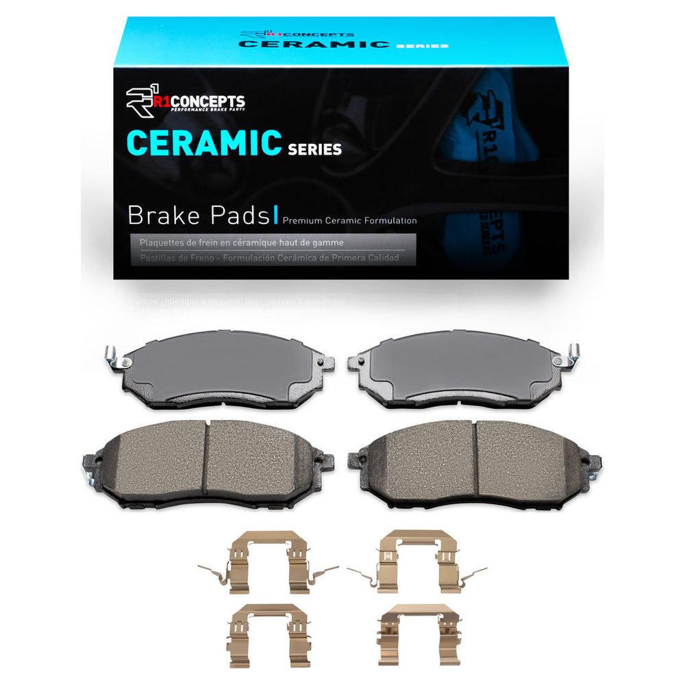 R1 2002-2020 Infiniti G37 Front R1 Ceramic Pads & Hardware Kit