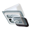 NON POWERED ROOF VENT WHITE DOME BIRCH WHITE SCREEN FRAME