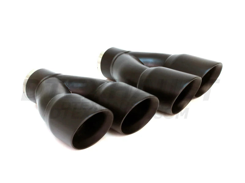 ~(29 lbs. 19X15X12)~ Black Powder Coated Dual 3.00IN Double Wall Staggered Angle Right; i.d. 2.50IN