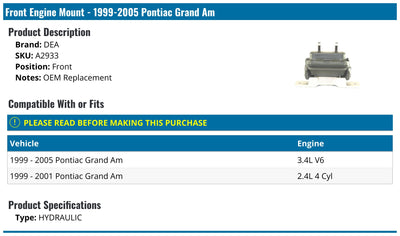 DEA PRODUCTS auto part